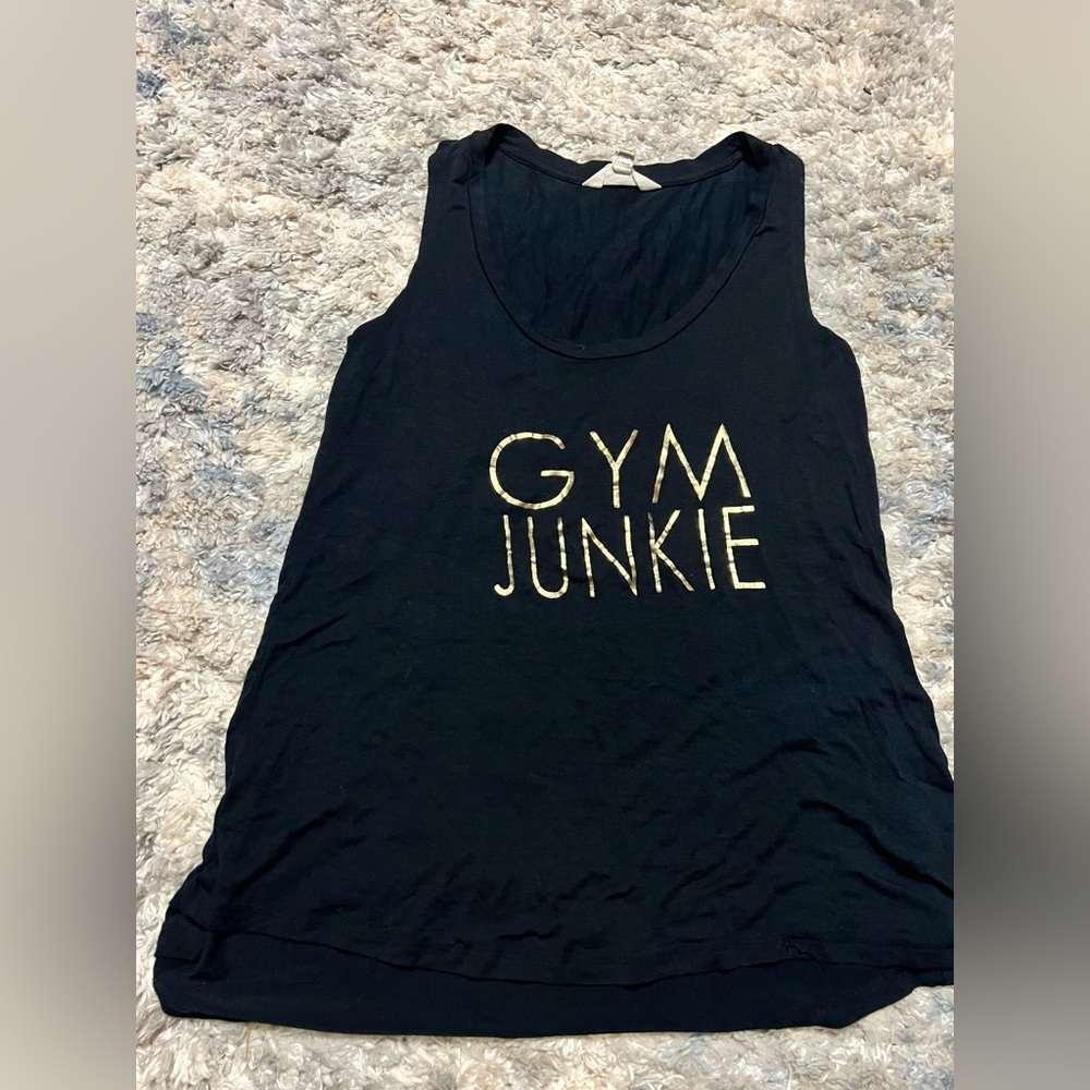 Zobha Ladies Graphic Tank (Small, BLACK)